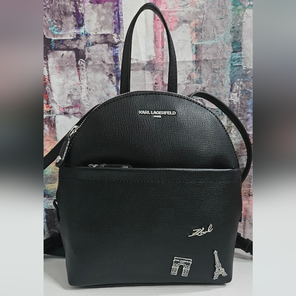 Karl Lagerfeld Black Backpack NWT - Picture 11 of 11
